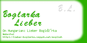 boglarka lieber business card